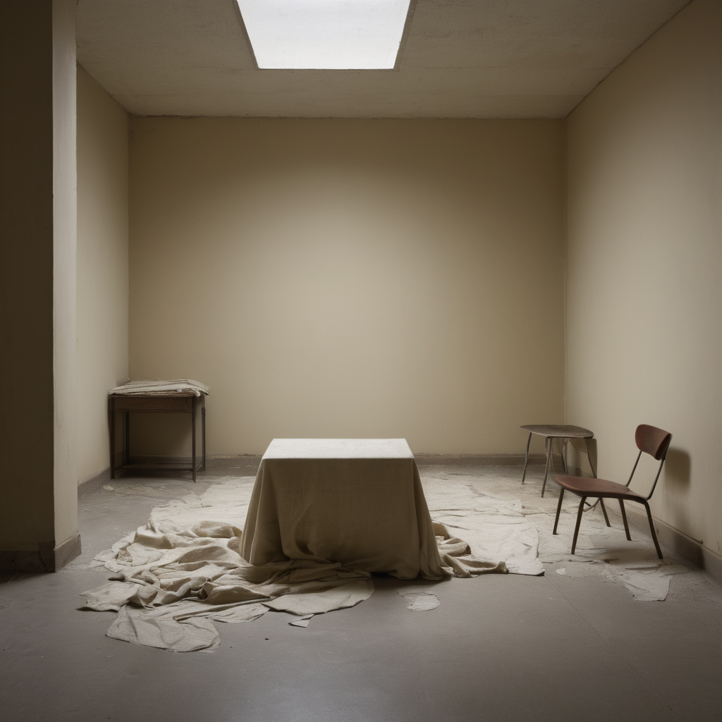 AI-generated surreal art for: Linen Room Inventory Shift