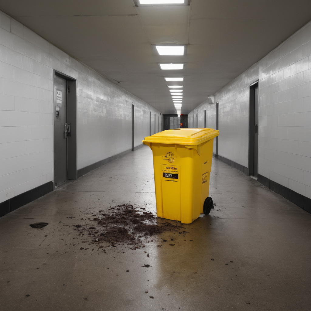 AI-generated surreal art for: Bin Lip Holds Too Much