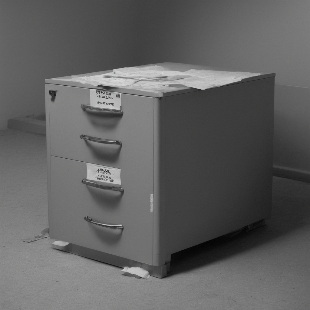 AI-generated surreal art for: Empty Drawer Corner