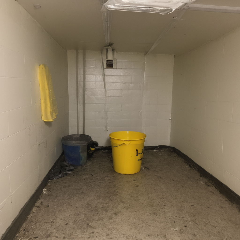AI-generated surreal art for: Utility Closet Dusk Light