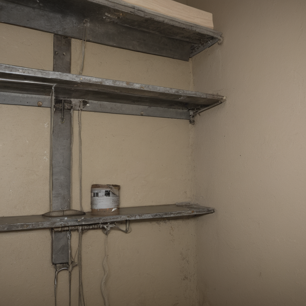 AI-generated surreal art for: Spools on the Utility Shelf