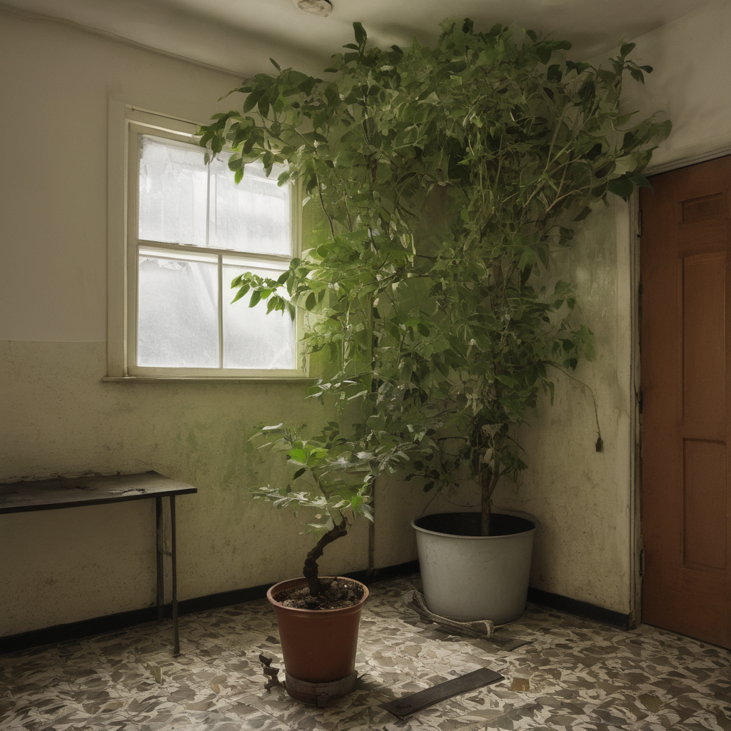 AI-generated surreal art for: Ficus Growth Rate Check