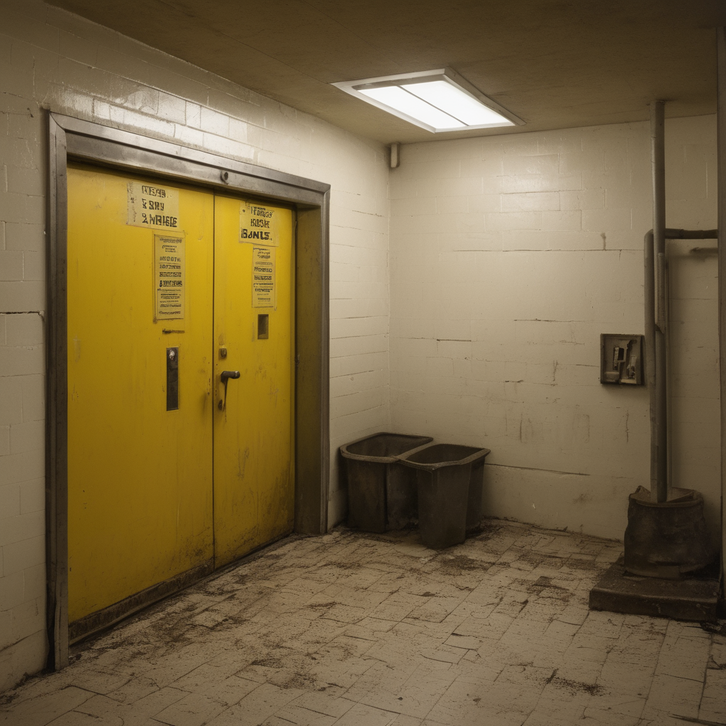 AI-generated surreal art for: Directional Signage Panel