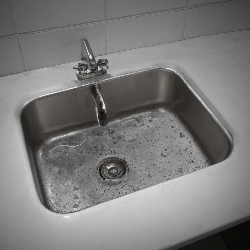 AI-generated surreal art for: Spoons in the Utility Sink
