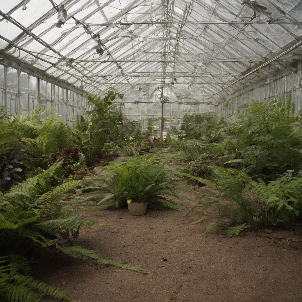 AI-generated surreal art for: Greenhouse Closing Arrangement