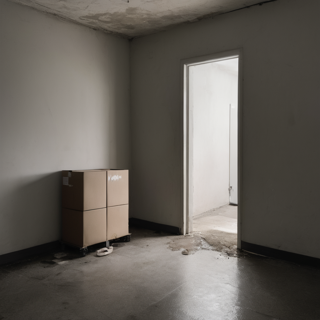 AI-generated surreal art for: Utility Room Stacks Shift