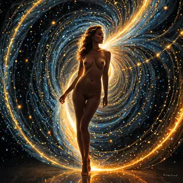AI-generated art thumbnail for: My Event Horizon, My Star