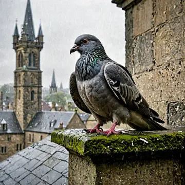 AI-generated art thumbnail for: The Pigeon's Weight
