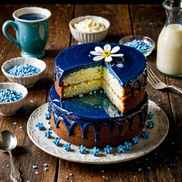 AI-generated art thumbnail for: The Cerulean Amnesia Layer Cake
