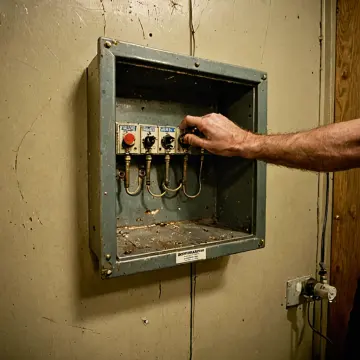 AI-generated art thumbnail for: Empty Receptacle Service Panel