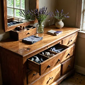 AI-generated art thumbnail for: Cedar Drawer Afternoon Heat