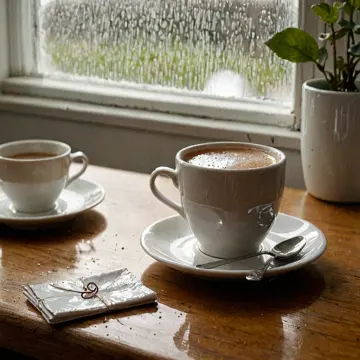 AI-generated art thumbnail for: Corner Cup Morning Routine