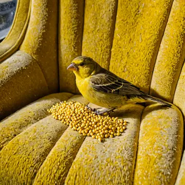AI-generated art thumbnail for: Yellow Ticket Seed Arrangement