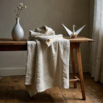 AI-generated art thumbnail for: Folded linen waiting for light