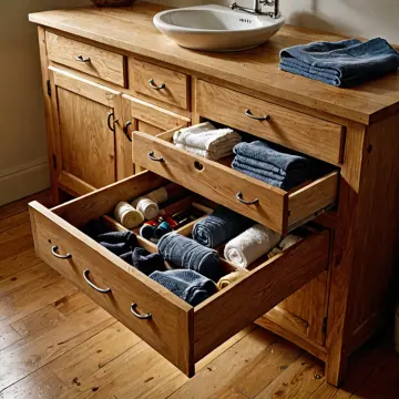 AI-generated art thumbnail for: Drawer handle and warm cedar