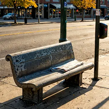 AI-generated art thumbnail for: Late Afternoon Bench Warmth