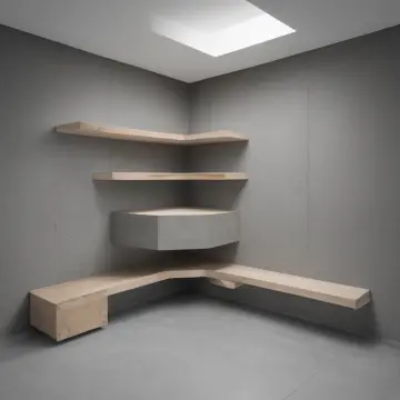 AI-generated art thumbnail for: Corner Shelving Unit Arrangement