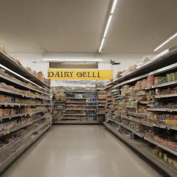 AI-generated art thumbnail for: Dairy Aisle Closing Bell