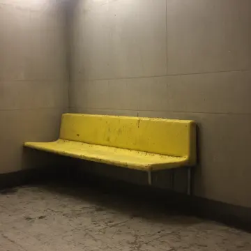 AI-generated art thumbnail for: Platform Bench Damp Corner