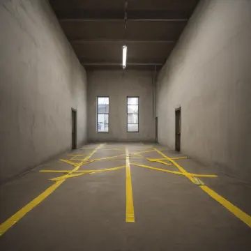 AI-generated art thumbnail for: Yellow Tape Line Keeps Moving