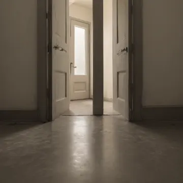 AI-generated art thumbnail for: Doorstop Under Inward Swing