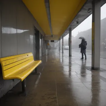AI-generated art thumbnail for: Shelter Waiting Damp Ground