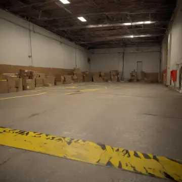 AI-generated art thumbnail for: Tape Line Near Receiving Dock