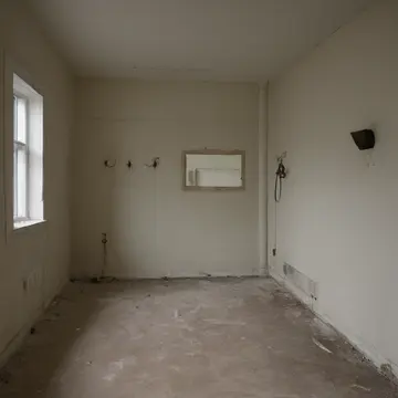 A set of unlabeled utility hooks in Utility room adjacent to the main corridor. The hooks are arranged in an increasingly neat, yet subtly incorrect pattern. Dust motes suspended...