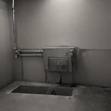 Industrial water fountain unit in Staff restroom utility closet. The machine is undergoing end-of-day shutdown checks. Chrome drip tray residue