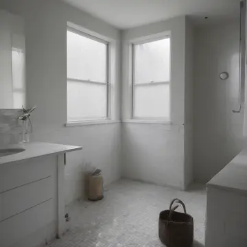 towel rack hooks in master bathroom counter. The routine of hanging and unhooking used towels. damp cotton fibers
