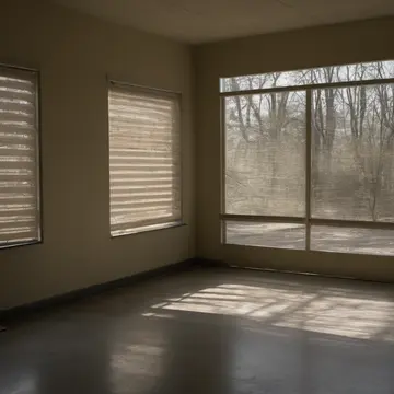 The brass ticket dispenser unit in Small municipal ticket office waiting area. A single person sits alone, waiting for the window to open. Dust motes floating in afternoon light