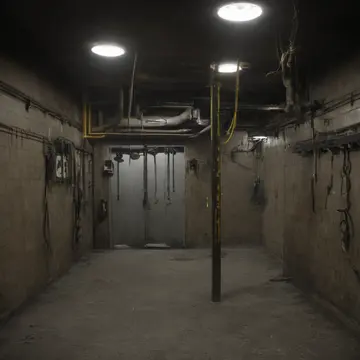 Small metal key rack in Subway maintenance access corridor. The night operator is logging the increasing number of keys. Dust on the floor grating