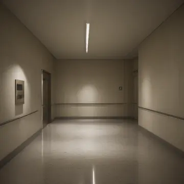 A service elevator call button panel in Building lobby waiting area. The space is paused between arrivals, filled with quiet maintenance work. Polished marble floor scuff marks