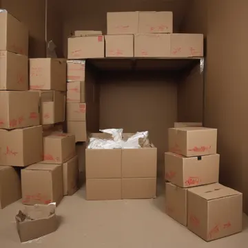 Generated artwork for Red Ink On Cardboard