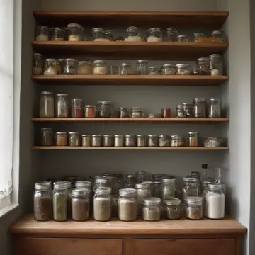 Generated artwork for Spice Jars And Plate Stack
