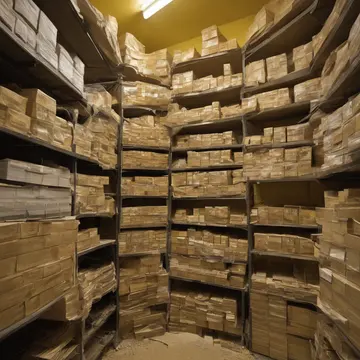 Generated artwork for Forms stacked in yellow dust